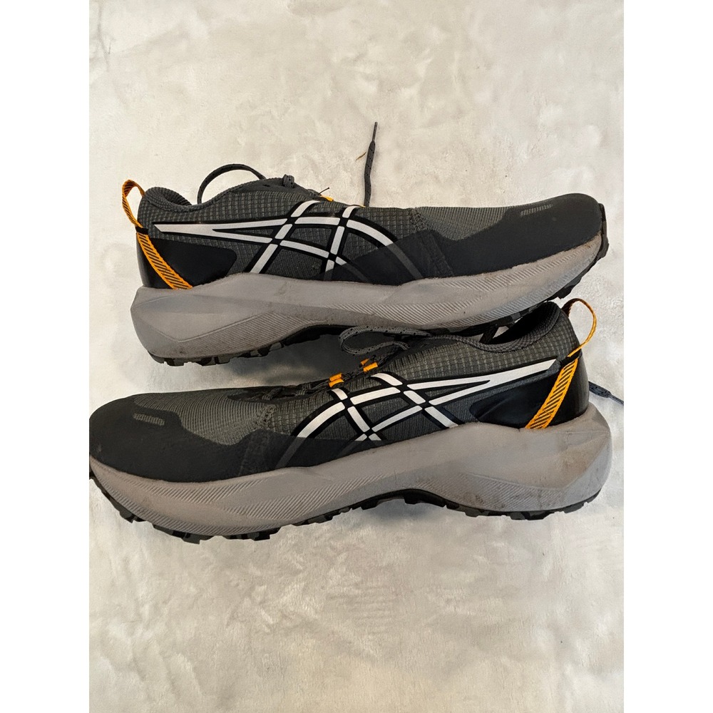 ASICS Gel-Venture 9 Mens Trail Running Shoes Grey Orange 1011C160 Size 10.5